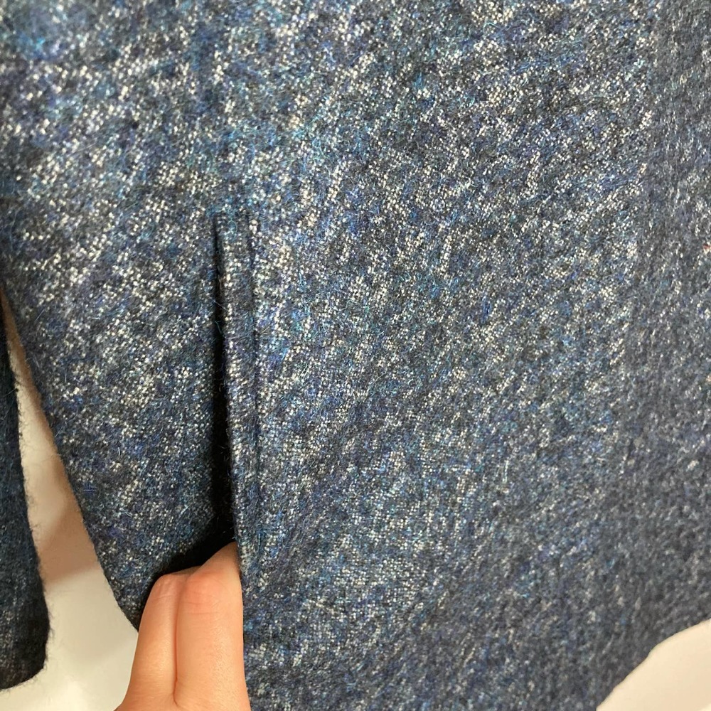 Theory Blue Wool Blend Coat - Picture 12 of 16